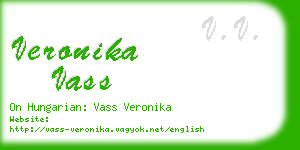 veronika vass business card